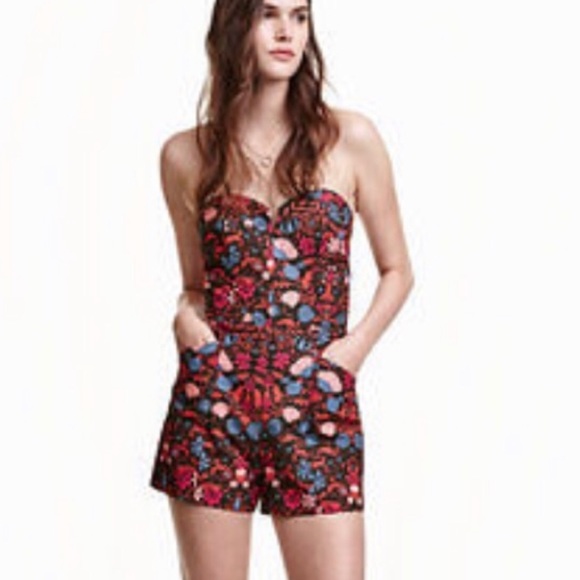 H&M Pants - H&M Conscious Floral Romper
